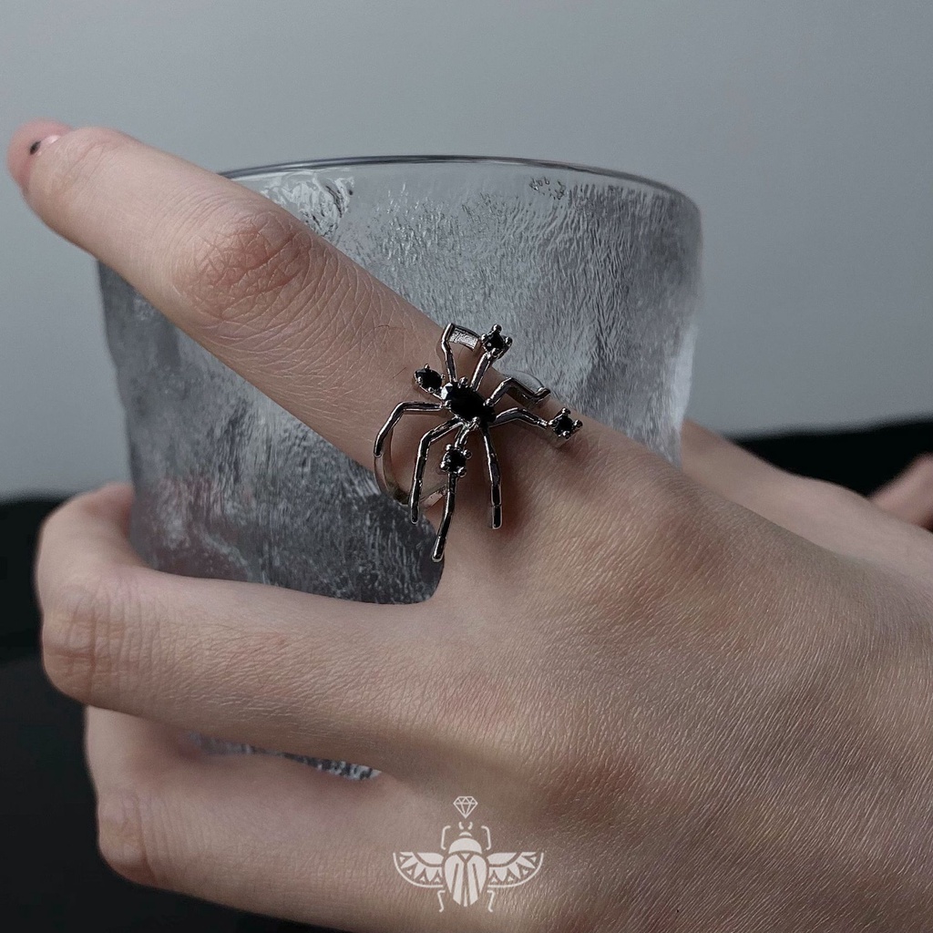 Nhẫn Hở Hình Nhện Cá Tính Thời Trang Cho Nam Nữ