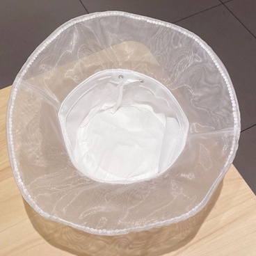 Nón Tai Bèo Vải Satin Đính Đá Thời Trang Sang Trọng Cho Nữ
