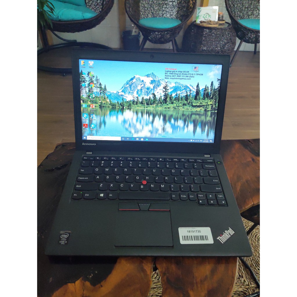 Laptop giá rẻ Thinkpad X250 Core i5-5300U, RAM 8G, SSD 180G, 12.5" HD