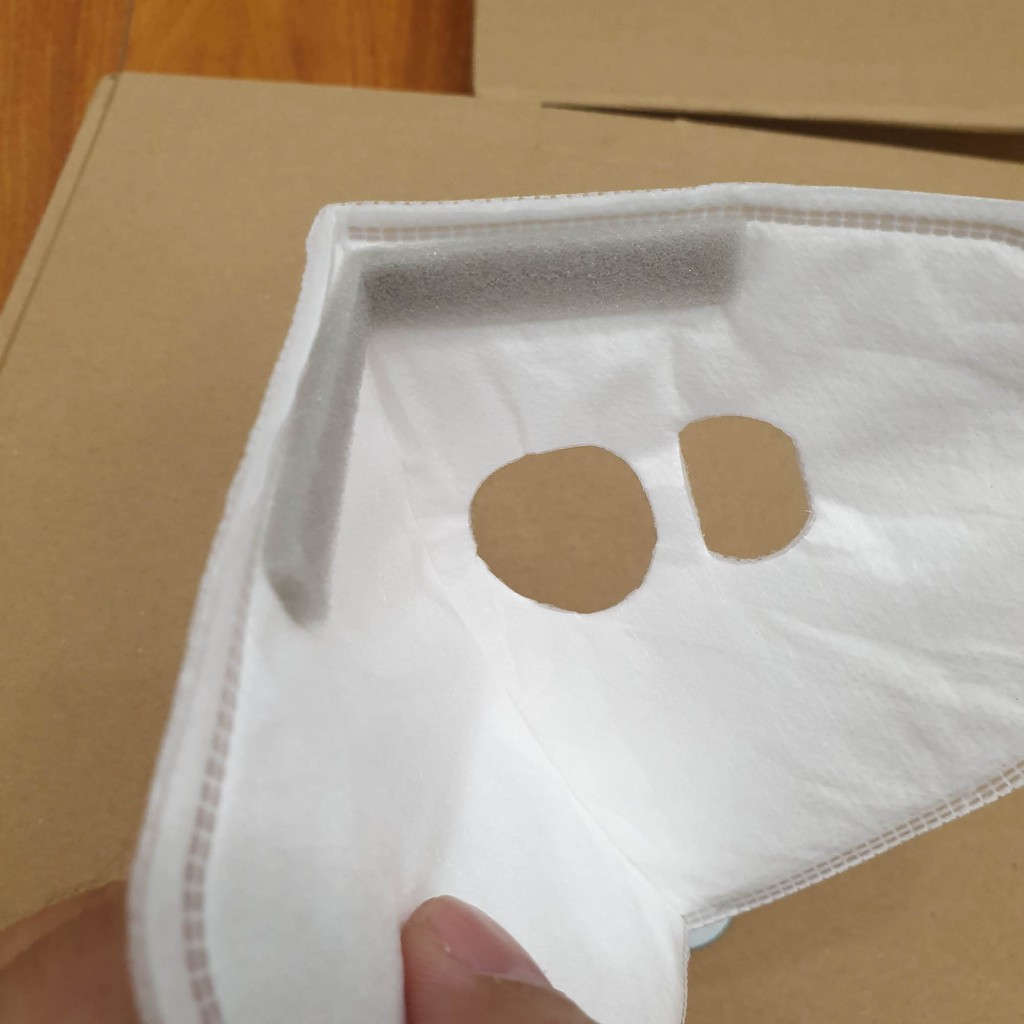 Khẩu trang Xiaomi Purely combo tấm / miếng lọc thay thế (gồm 1 tấm lót trắng và 2 tấm lọc tròn nhỏ xanh) (hình thật) | BigBuy360 - bigbuy360.vn