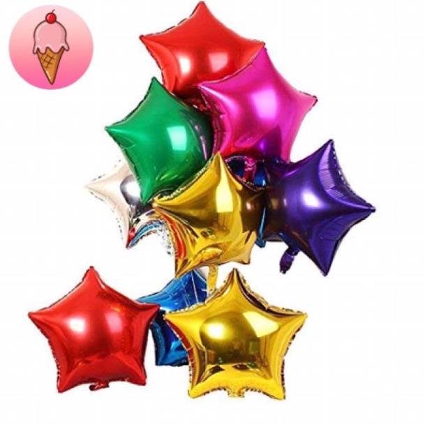 Bóng Hình Ngôi Sao 5 Cánh Nhiều Size Trang Trí Sinh Nhật - Kemshop K63