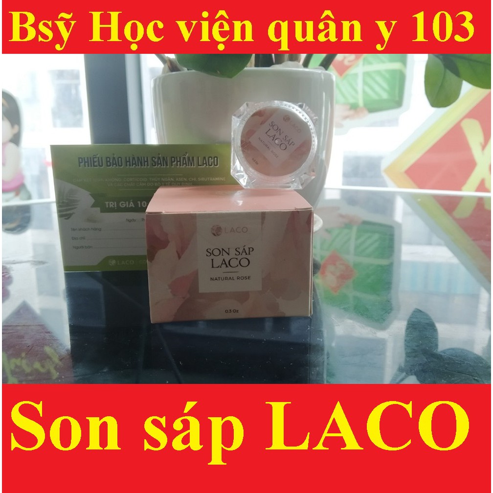 Son sáp dưỡng môi Laco 10g MAROSA ,mờ thâm từ hoa hồng tươi,dưỡng môi,chống khô môi,giúp môi hồng mọng tự nhiên hiệu quả