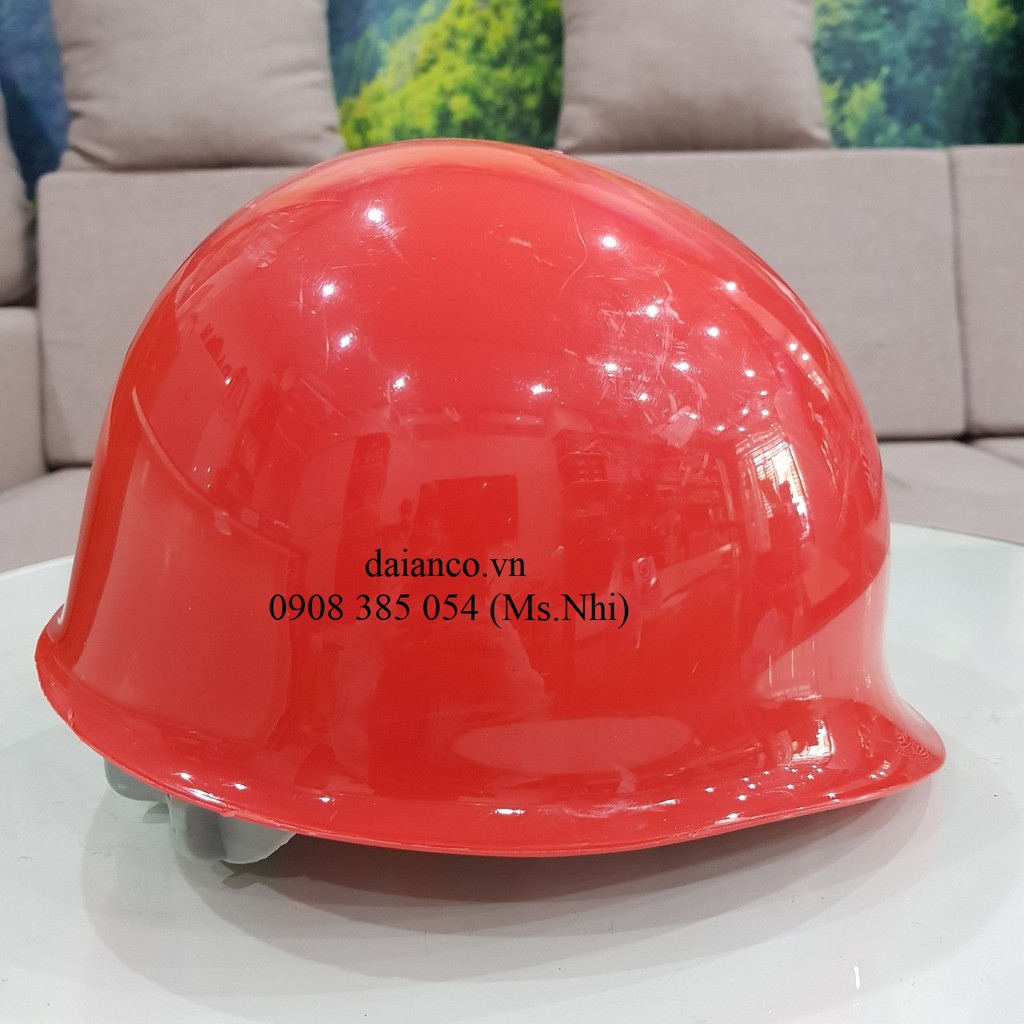 Nón bảo hộ lao động kiểu nhật màu đỏ- Hình thật, Hàng sẵn