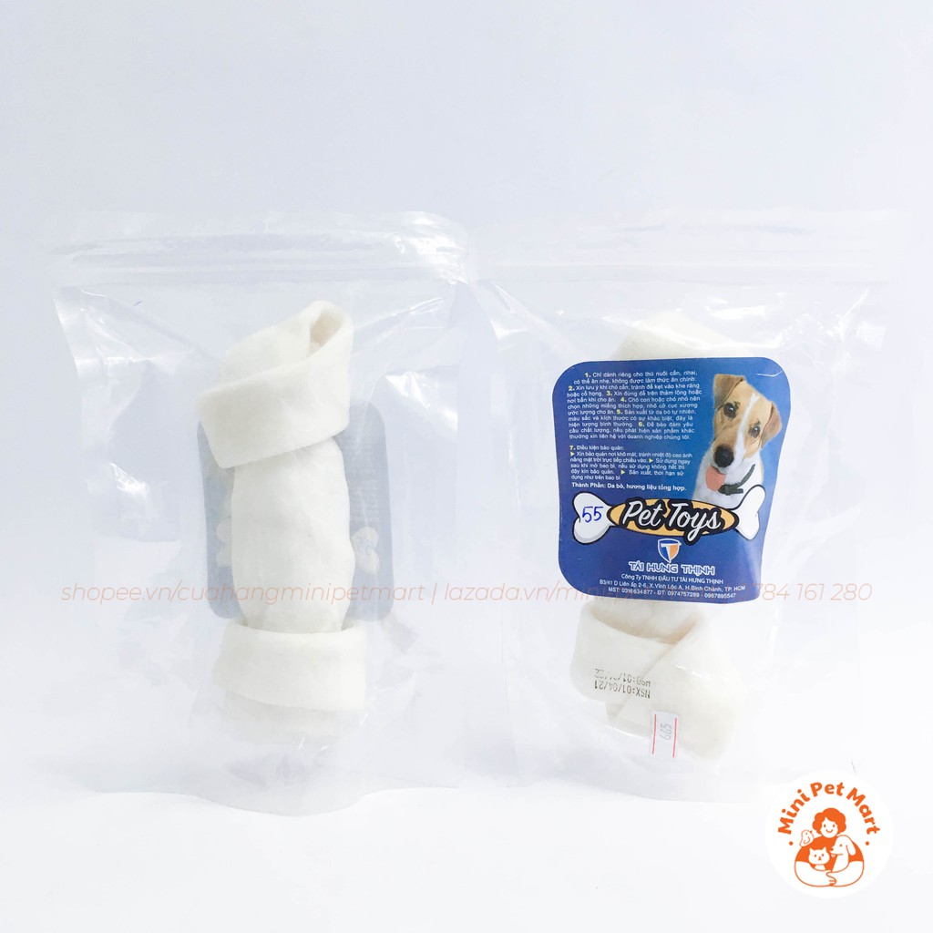 Xương gặm da bò TÀI HƯNG THỊNH 665  - bánh xương, snack, bánh thưởng, xương gặm cho chó