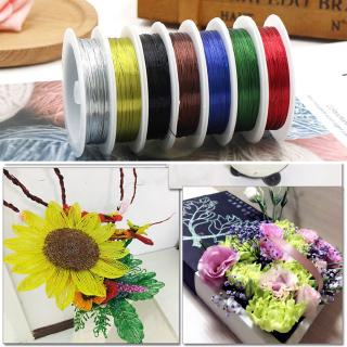 70 meters/ Roll Packaging Dried Flowers Metal Iron Wire diy