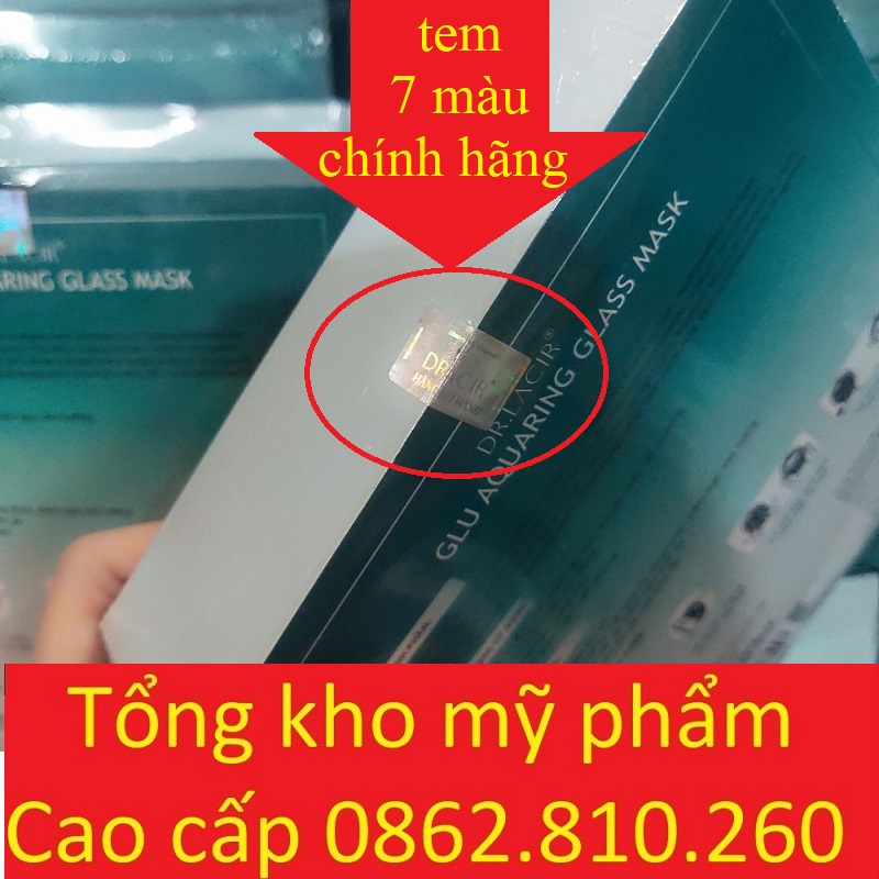 Mặt Nạ Thủy Tinh Căng Bóng Drlacir,Cung cấp dưỡng chất,dưỡng trắng da,ngừa lão hóa,phục hồi da