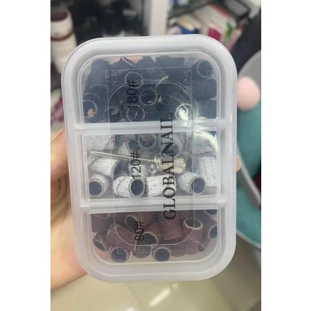 Đầu Mài Nhám Mịn Hộp Giấy Nhám Máy Mài Móng Nail [ Tặng Đầu Mài ] manh219