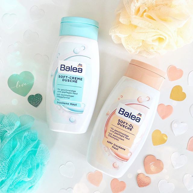 Sữa tắm dưỡng da dưỡng ẩm lưu hương lâu mềm mịn da  BALEA Soft Cream DUSCHE 300ml