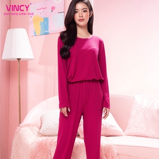 Bộ đồ thun dài nữ vincy thoáng mát btd030w11