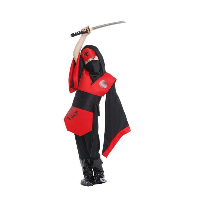 Bộ Đồ Hóa Trang Thành Nhân Vật Ma Cà Rồng Ninja Độc Đáo Ngày Halloween Cho Bé Trai