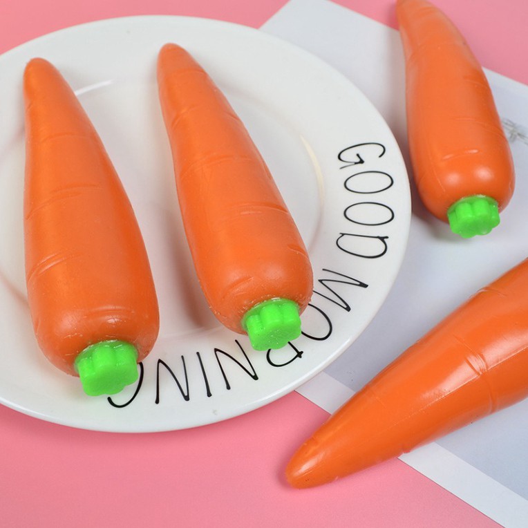 🔥HOT TREND🔥CỦ CÀ RỐT dẻo siêu kute-Squishy hình CỦ CÀ RỐT MÀU CAM kéo dài GUDETAMA mẫu mới 2021 ngộ nghĩnh đáng yêu