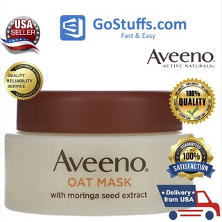 [HÀNG MỸ] MẶT NẠ THẢI ĐỘC GIÚP DA THƯ GIÃN Aveeno, Oat Beauty Mask with Moringa Seed Extract, Detox, 1.7 oz (50 g)