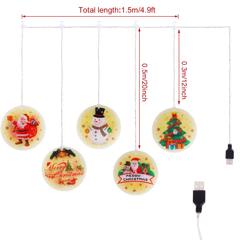 Dây Đèn LED Dùng Trang Trí Rèm Cửa Mừng Năm Mới 2023