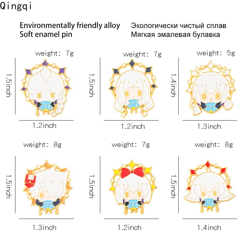 Huy hiệu cài áo Miss Zoe bằng hợp kim hình nhân vật hoạt hình cho người hâm mộ/ trẻ em