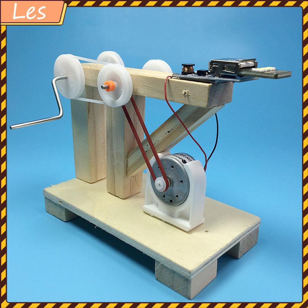 Đồ Chơi Lắp Ráp Mô Hình Máy Phát Điện Bằng Gỗ