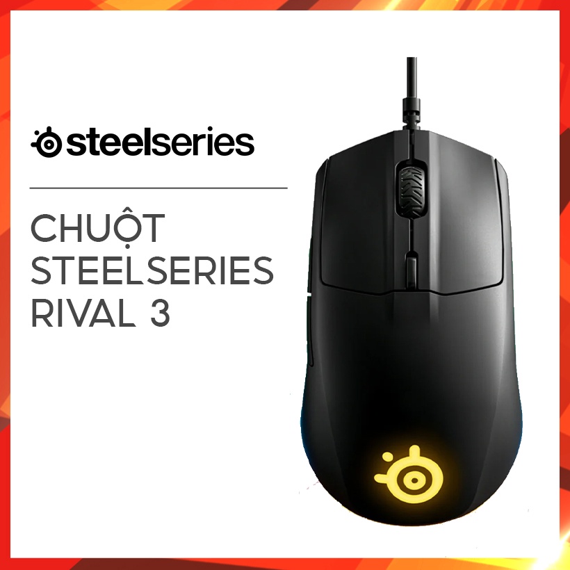 [Mã ELHAMS5 giảm 6% đơn 300K] Chuột SteelSeries Rival 3 Bảo Hành Chính Hãng 12 tháng