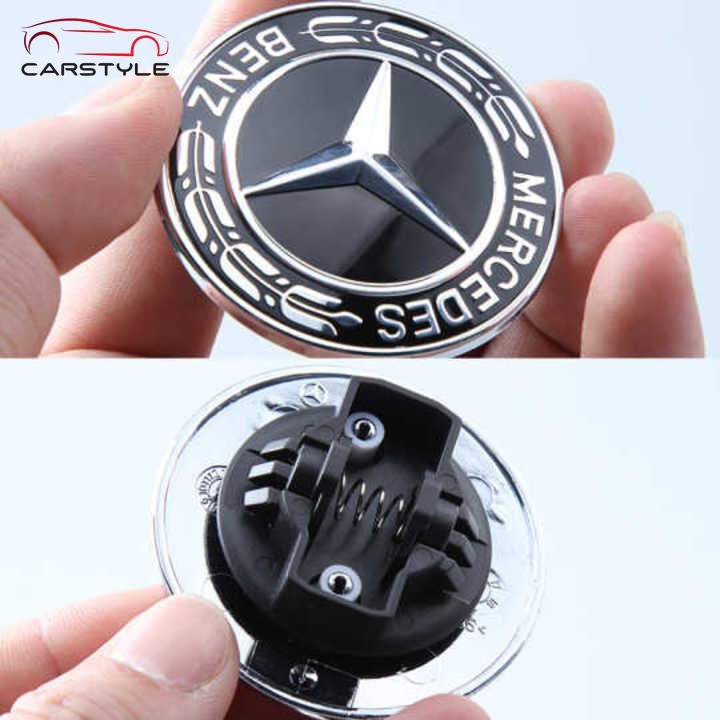 Logo nắp capo đầu xe ô tô Mercedes W204 BENZ GLC CLA C200 C300 C260 C43 C63 W205 W212 W213