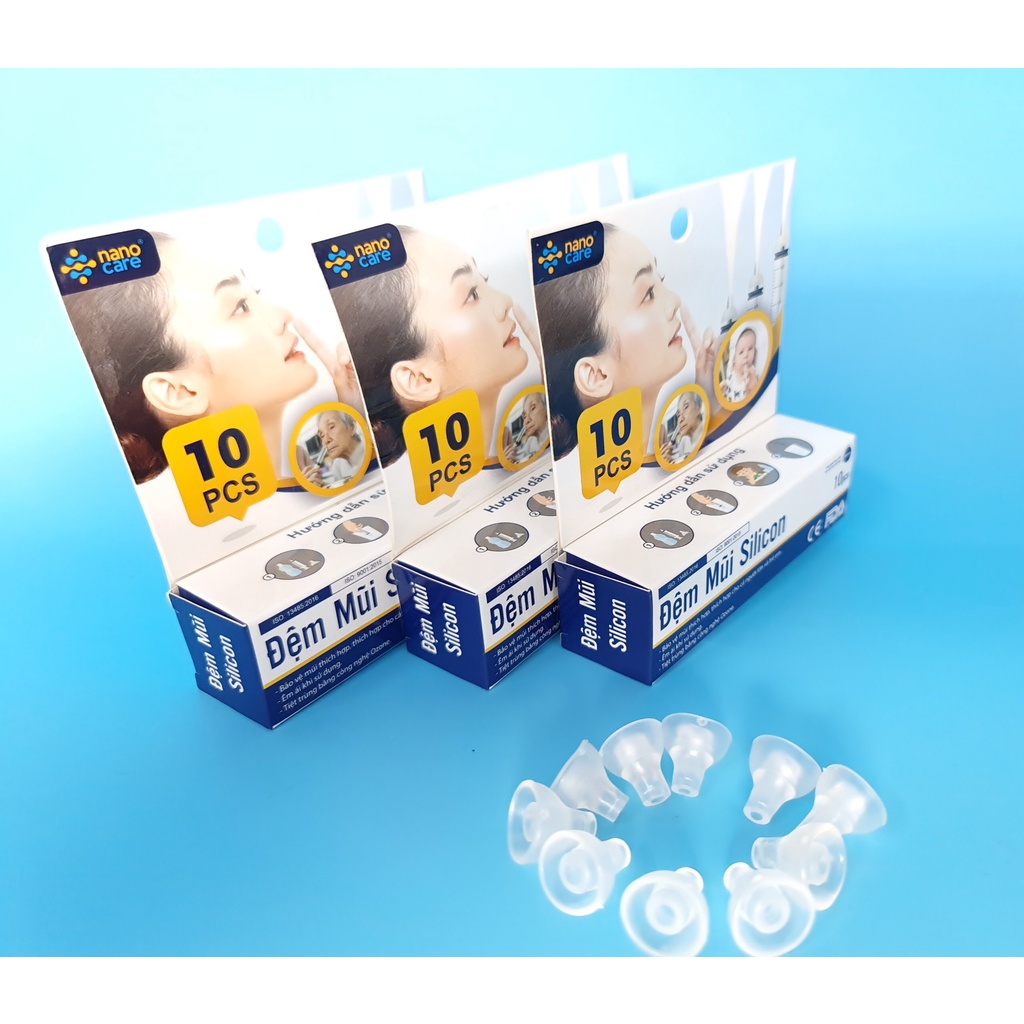 10 đầu silicon rửa vệ sinh mũi cho bé chính hãng nanocre