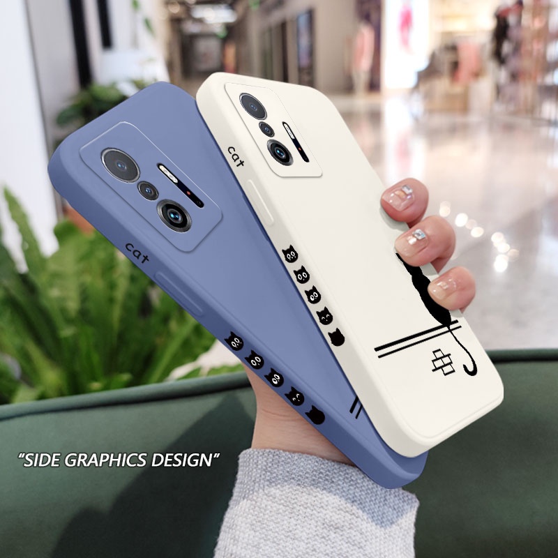 Ốp Điện Thoại Họa Tiết Mèo Dễ Thương Cho xiaomi mi 13t 12t 11t 10t pro lite mi 9t pro