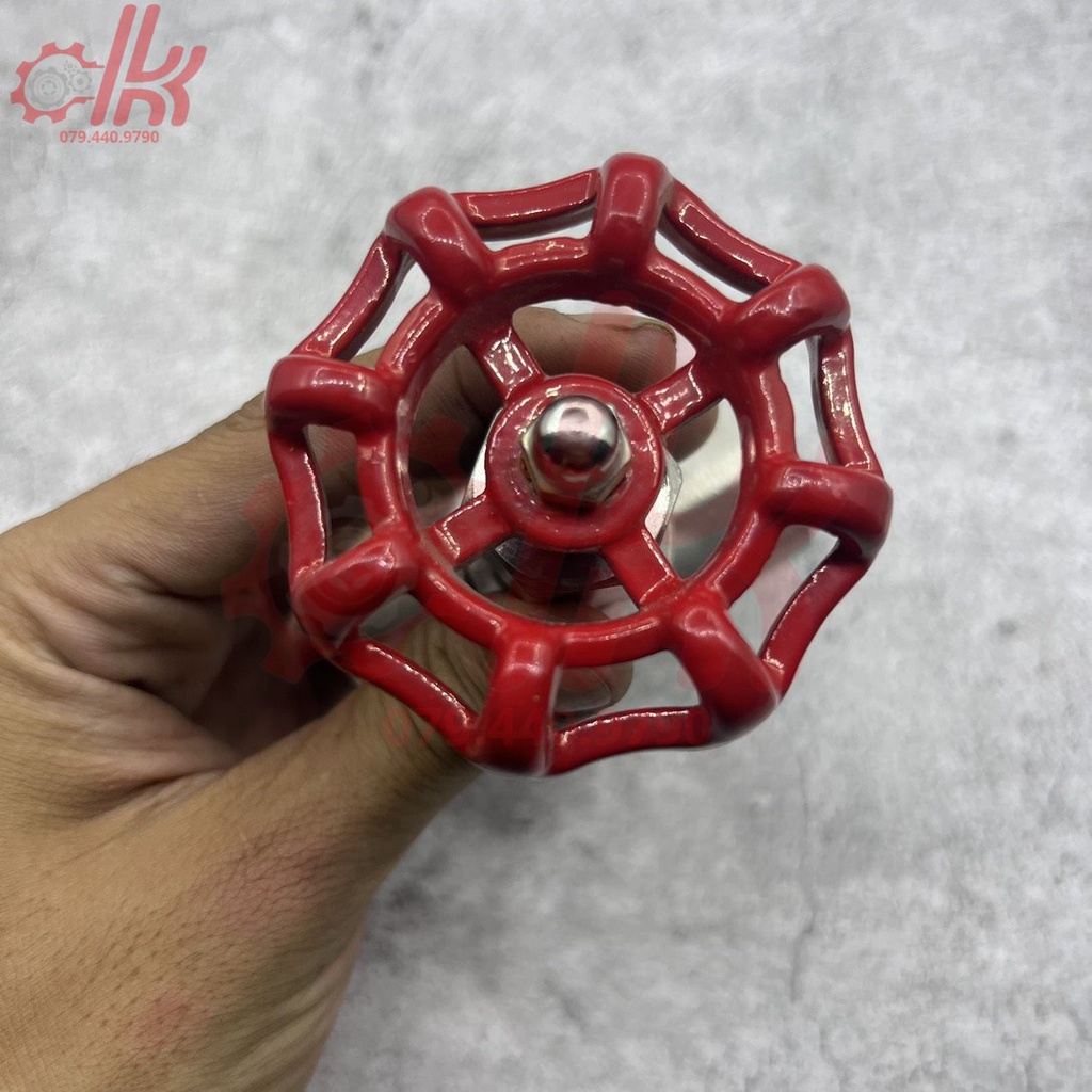 Van hơi nóng tay vặn inox 304