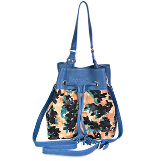 Túi xách kiểu Bucket in hoa văn WILDCAT HAIRY Bag