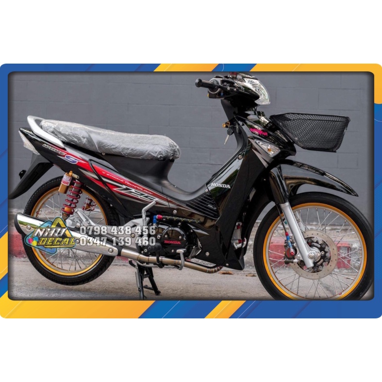 Tem rời WAVE S 125 cánh chim tem kiểu Thái