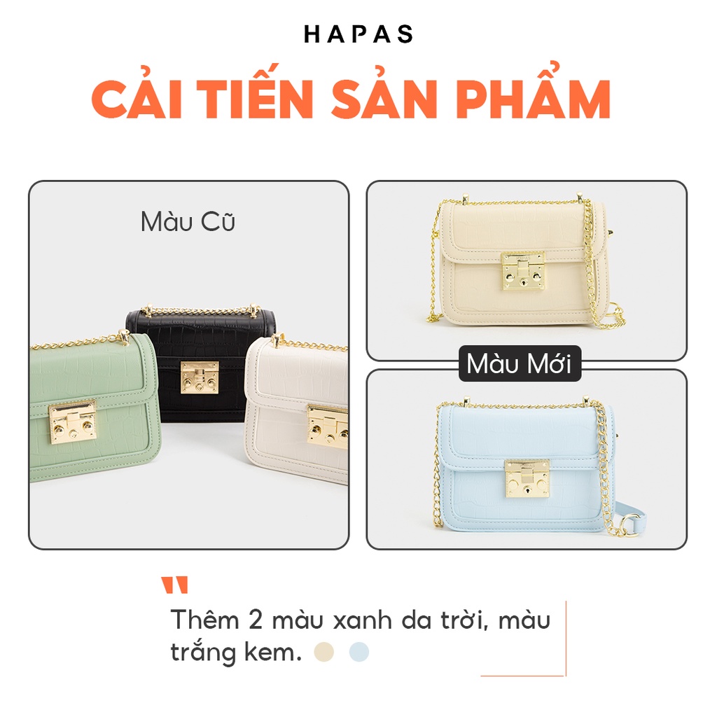 Túi Xách Nữ Khóa Gài Da Rắn Mới HAPAS - TSN18163
