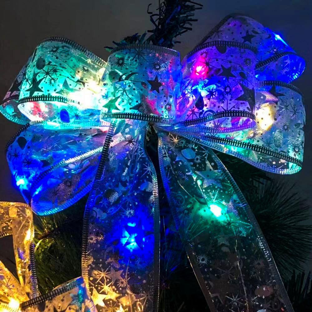 CONOPERY Dây Đèn LED Trang Trí Giáng Sinh Năm Mới 2023 Hình Nơ