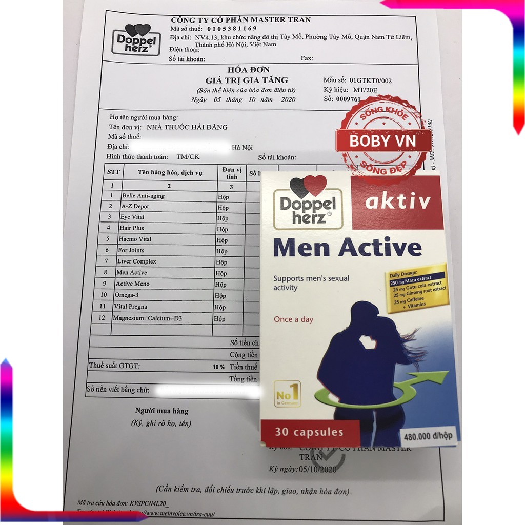 ✅  Men Active Doppelherz Aktiv Đức – Bổ sung nội tiết tố nam, tăng cường thể lực và sinh lý nam