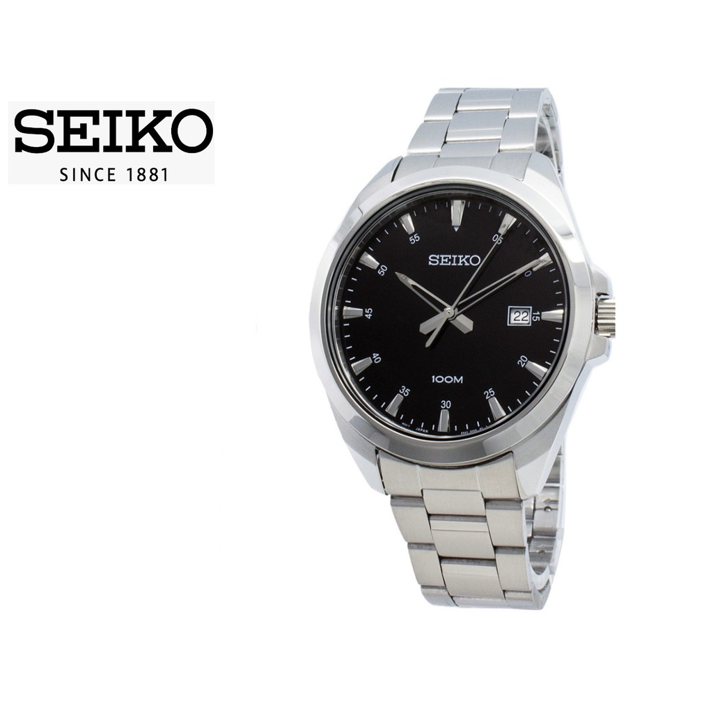 Đồng hồ nam chính hãng Seiko SUR209P1 dây thép, mặt kính Hardlex (Kính cứng) BẢO HÀNH 60 THÁNG