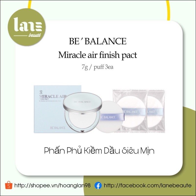 PHẤN TƯƠI HÚT DẦU SIÊU MỊN - BE' BALANCE