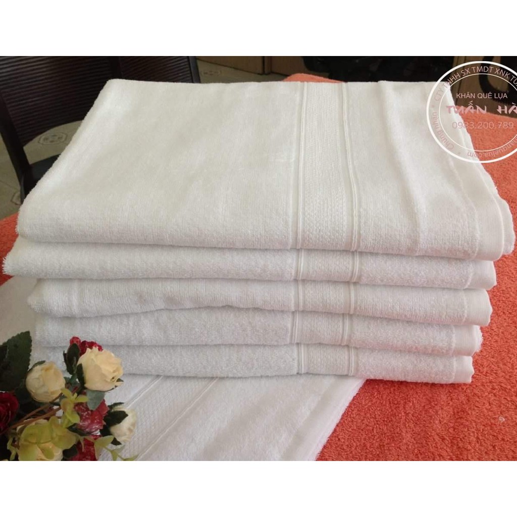 khăn tắm khách sạn 60x120cm 260g giá lẻ hàng công ty Phong Phú.