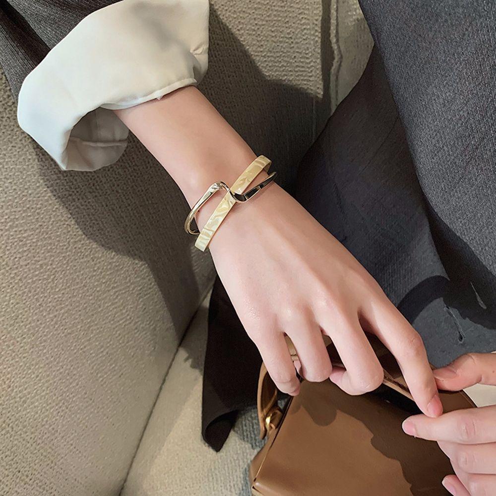 EXPEN Vòng Tay Vỏ Sò Trắng Bằng Đồng Phong Cách Hàn Quốc