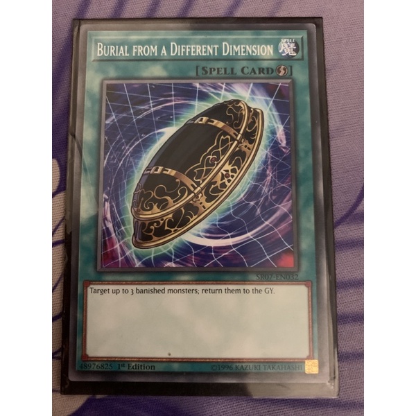 tên thẻ bài yugioh: Burial From A Different Dimension