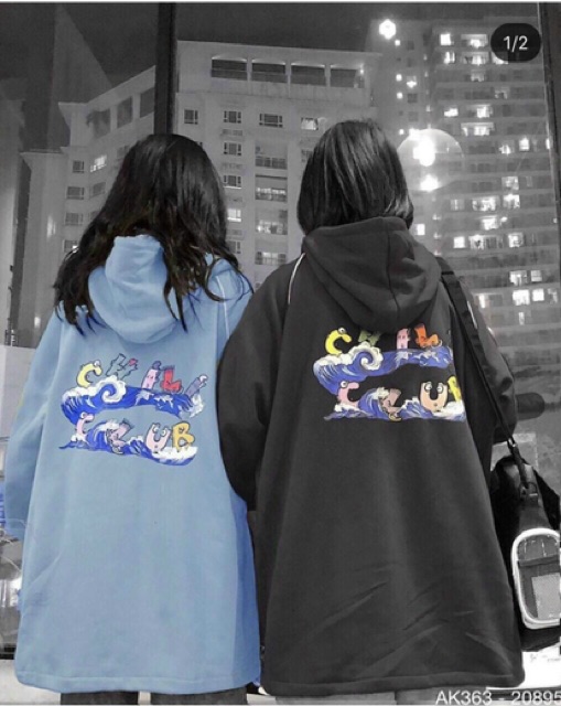 Áo Khoác Nỉ Nam Nữ Couple Nỉ Bông Hàng QC Dày Dặn Áo Khoác Jackets Nỉ Nữ Nam Khoá Kéo in CHILL BIỂN - AK3363 | BigBuy360 - bigbuy360.vn