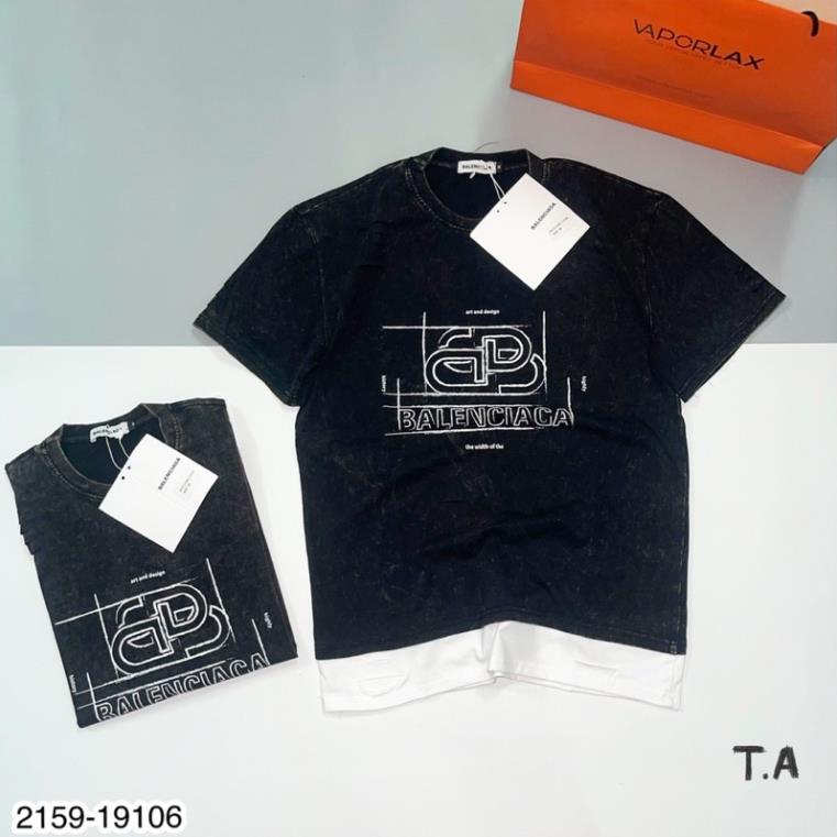 [Sẵn Hàng] Áo Phông Nam Balen Loang Rách - Áo Thun Balen Cho Nam