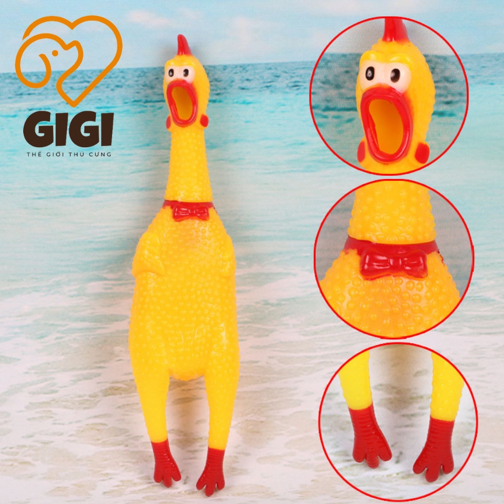 Gà la hét đồ chơi thú cưng phát ra âm thanh cho chó mèo dễ thương cute - GiGi Pet Shop