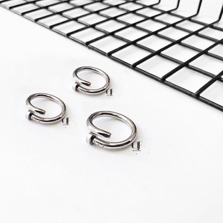 Nhẫn đinh tán silver titan không đen gỉ đủ size phong cách unisex