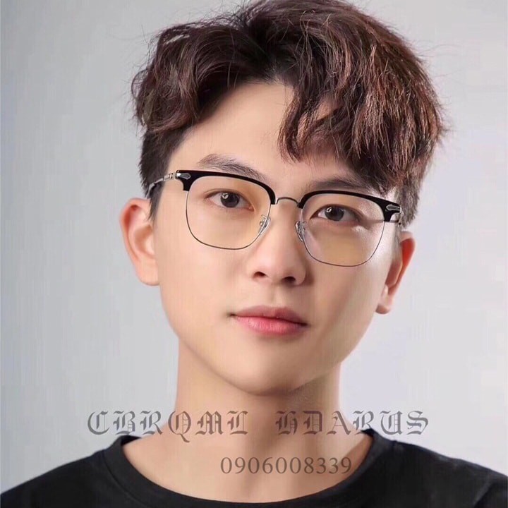 Gọng Kính Cận Nam, Titanium, Thời trang cao cấp kèm Full Box, Bảo hành 12 tháng - donghokinhmat168