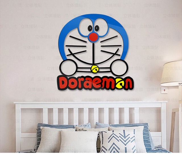 DECAL IN NỔI 3D DOREMON DORAEMON