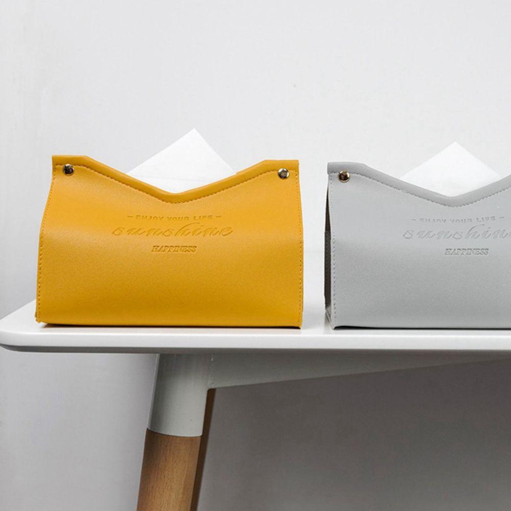 NICKOLAS Hộp Đựng Khăn Giấy Bằng Da Đa Năng Để Bàn / Xe Hơi / Phòng Ngủ