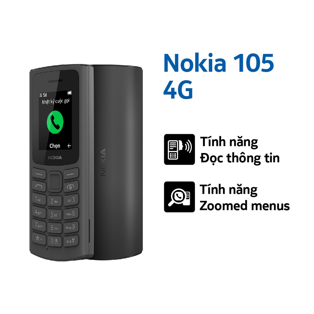 Điện thoại Nokia 105 4G - Hàng chính hãng