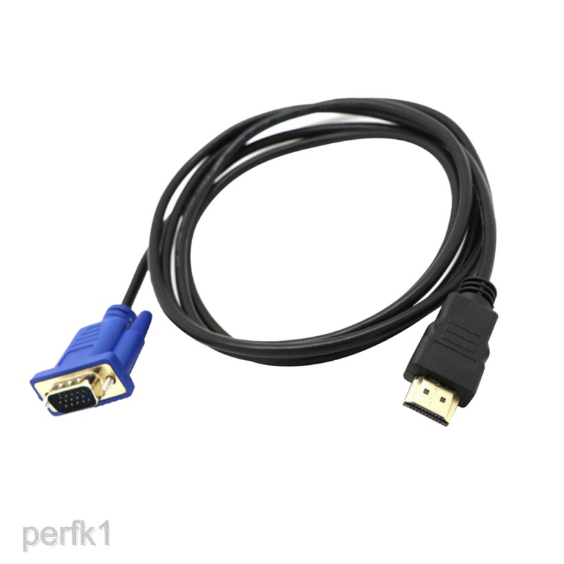 Hot☛HDTV HDMI Gold Male To VGA HD-15 Male 15 Pin Adapter Cable 3FT 1080P Vedio