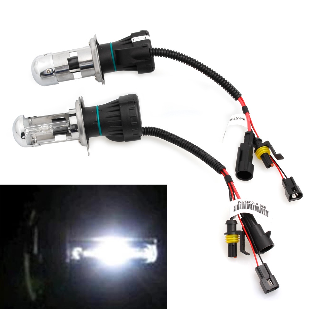 Set 2 Đèn Pha H4 6000K 35W Bi-Xenon Ánh Sáng Trắng Cao Cấp Cho Ô Tô