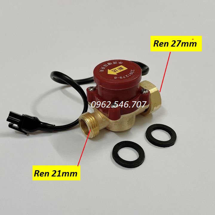 Công tắc cảm biến dòng chảy cho máy bơm tăng áp công suất 100W, rơ le cho máy bơm tăng áp