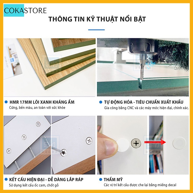 Kệ Gỗ Trang Trí Treo Tường Đơn Giản Để Sách, Khung Ảnh, Đồ Dùng Trang Trí Cho Phòng Khách, Phòng Ngủ, Phòng Làm Việc