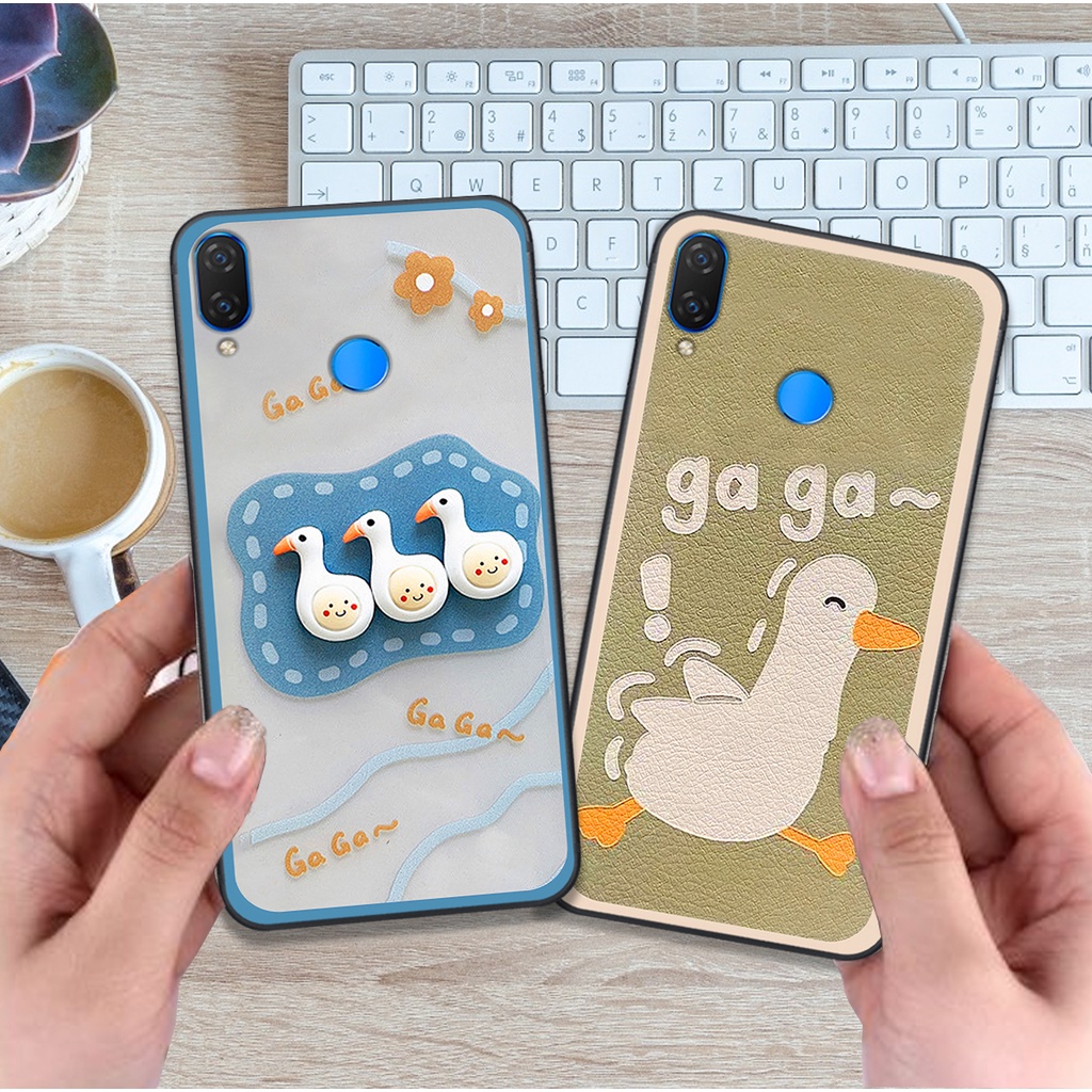 Ốp Huawei Nova 3 / Nova 3i bộ hình cute dễ thương gấu thỏ xinh xắn vẽ tay lạ mắt