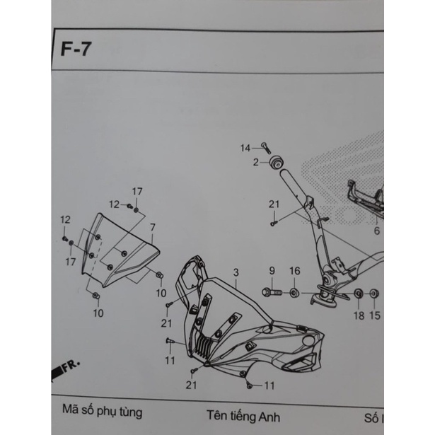 Bu lông mũ và đệm chặn mão đầu winner x chính hiệu honda