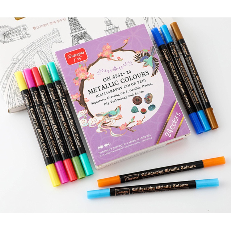 Bút luyện chữ Calligraphy, luyện nét thanh nét đậm, viết thư pháp