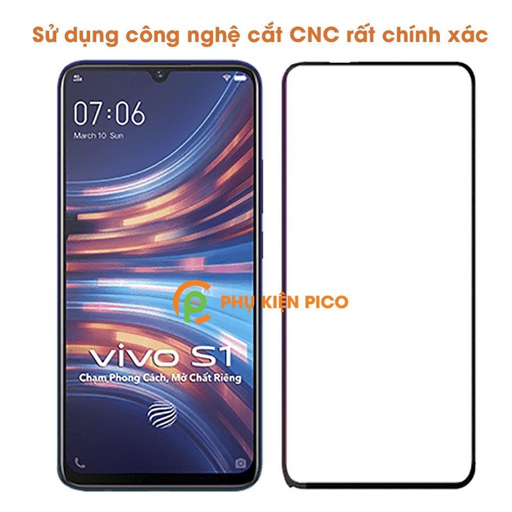 Kính cường lực Vivo S1 full màn hình - Dán màn hình Vivo S1 full viền độ cứng 9H